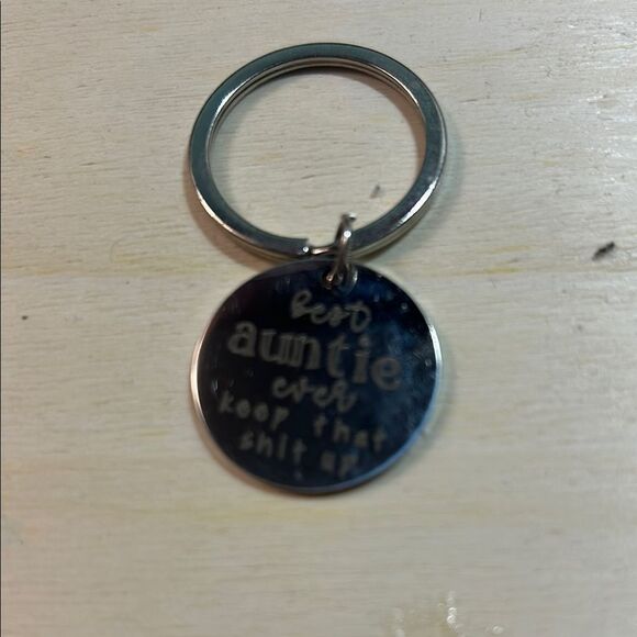 Silver Engraved Keychain - Picture 1 of 2